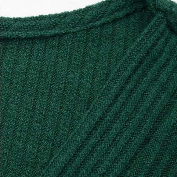 1X-2X-3X: Button Front Ribbed Wrap Dress - Picture 7 of 8